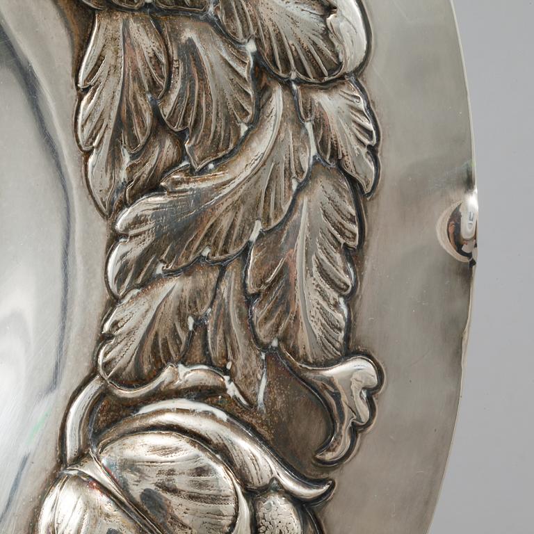 FAT, silver, barockstil, GAB, Stockholm, 1944, vikt 600 gram.