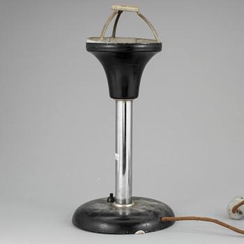 A black and crome table light, Germany 1930s.
