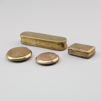 DOSOR, 4 st, mässing, 1800-tal.