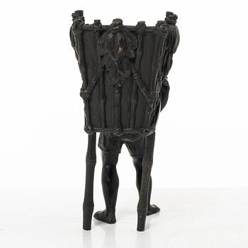 A bronze figure, late 19th Century.