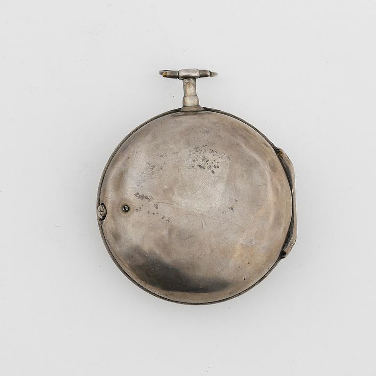 HERRFICKUR, silver, Jacob Kock, verksam 1762-1803 i Stockholm. Vikt ca 111 gram.