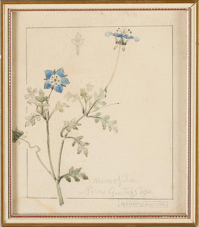 GERDA LYTTKENS, 10 st, akvareller, signerade.