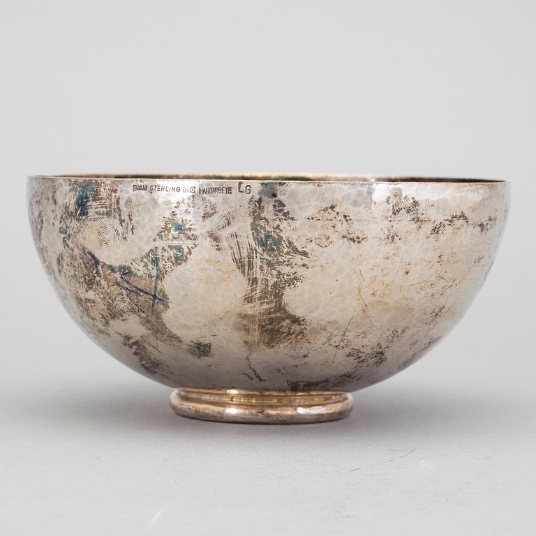 A silver bowl, Bröderna Lundqvist AB, Falun, 1989. Weight ca 245 grams.