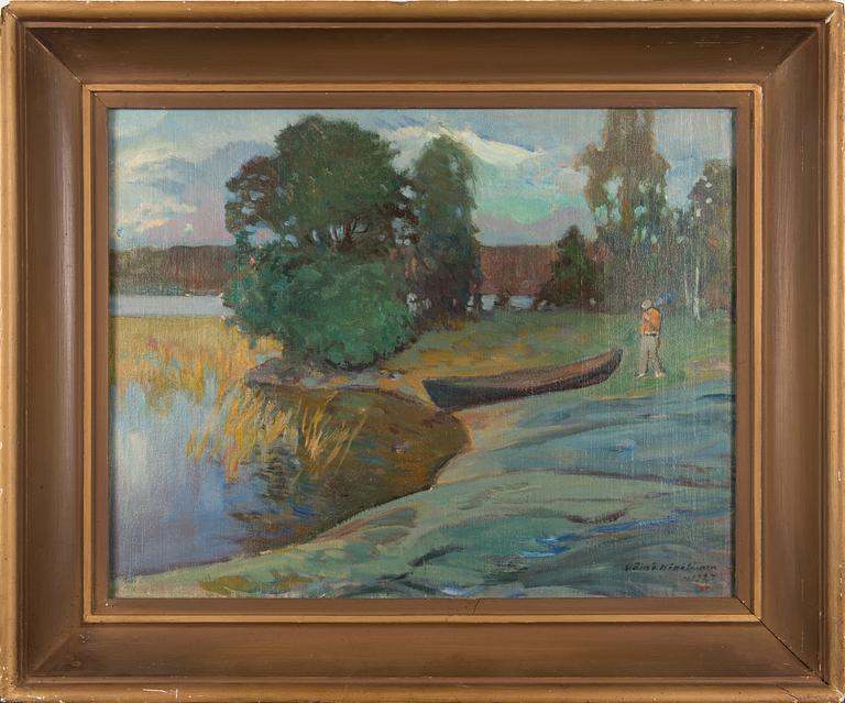 Väinö Hämäläinen, öljy kankaalle, signeerattu ja päivätty 1927.