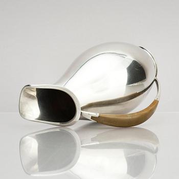 Anton F. Rasmussen, a silver water pitcher with bakelite handle, Aarhus, Denmark, cirka 1950s.