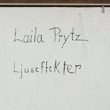 Laila Prytz, olja på pannå, signerad a tergo.