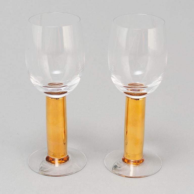 Ten glasses, 'Nobel' by Gunnar Cyrén, Orrefors.