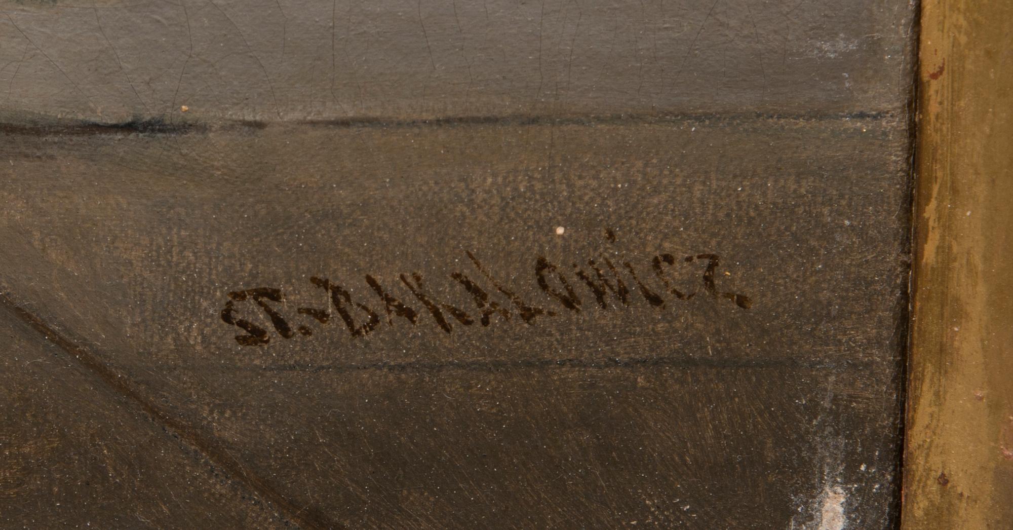 STEFAN W. BAKALOWICZ, oil on canvas, signed.