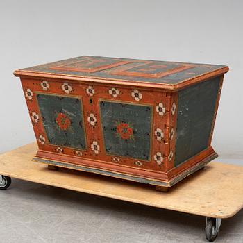 A Swedish chest, dated 1826.