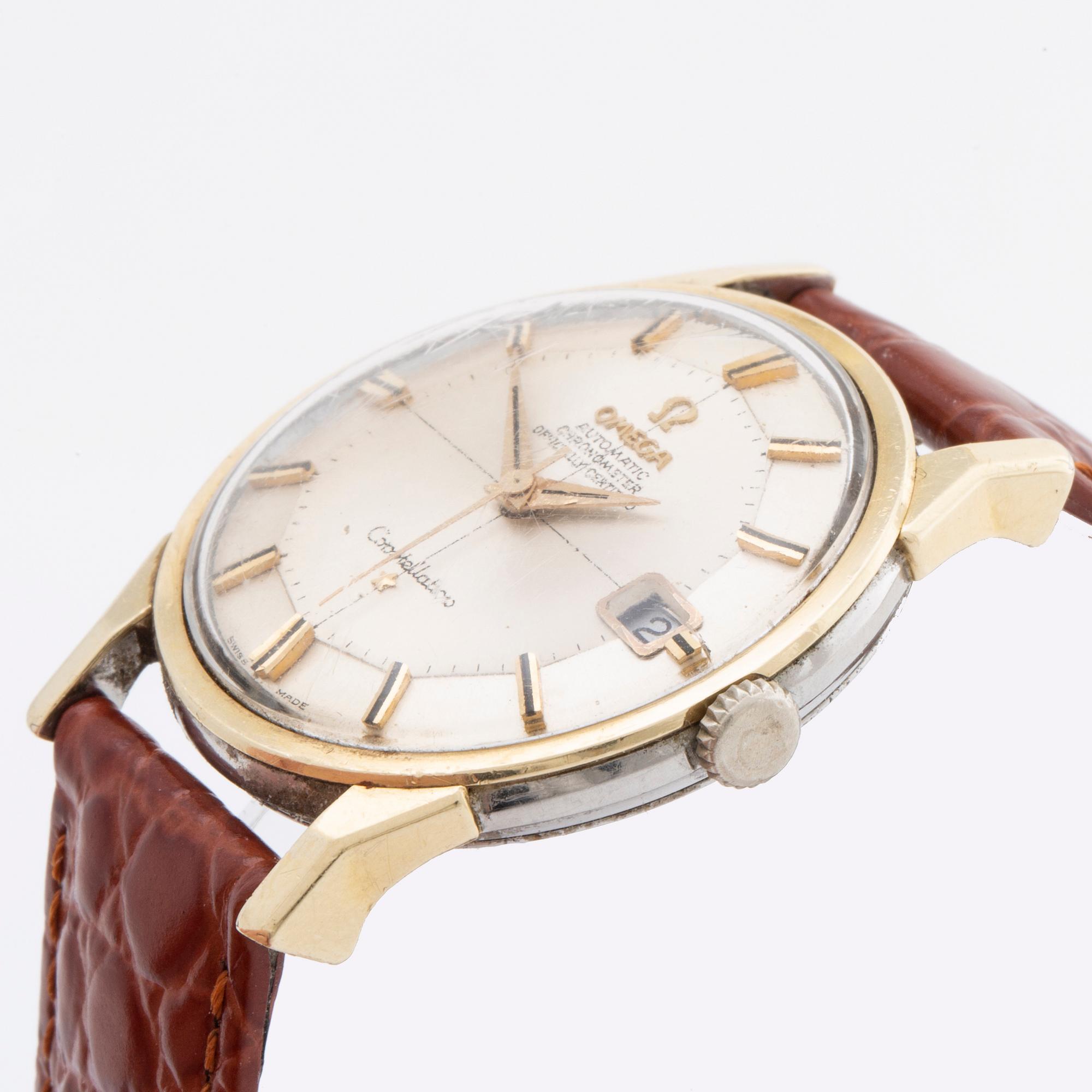 OMEGA, Constellation, Chronometer, "Pie-Pan", armbandsur, 34 mm.