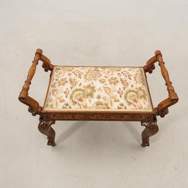 Bench in Rococo style, 20th century.