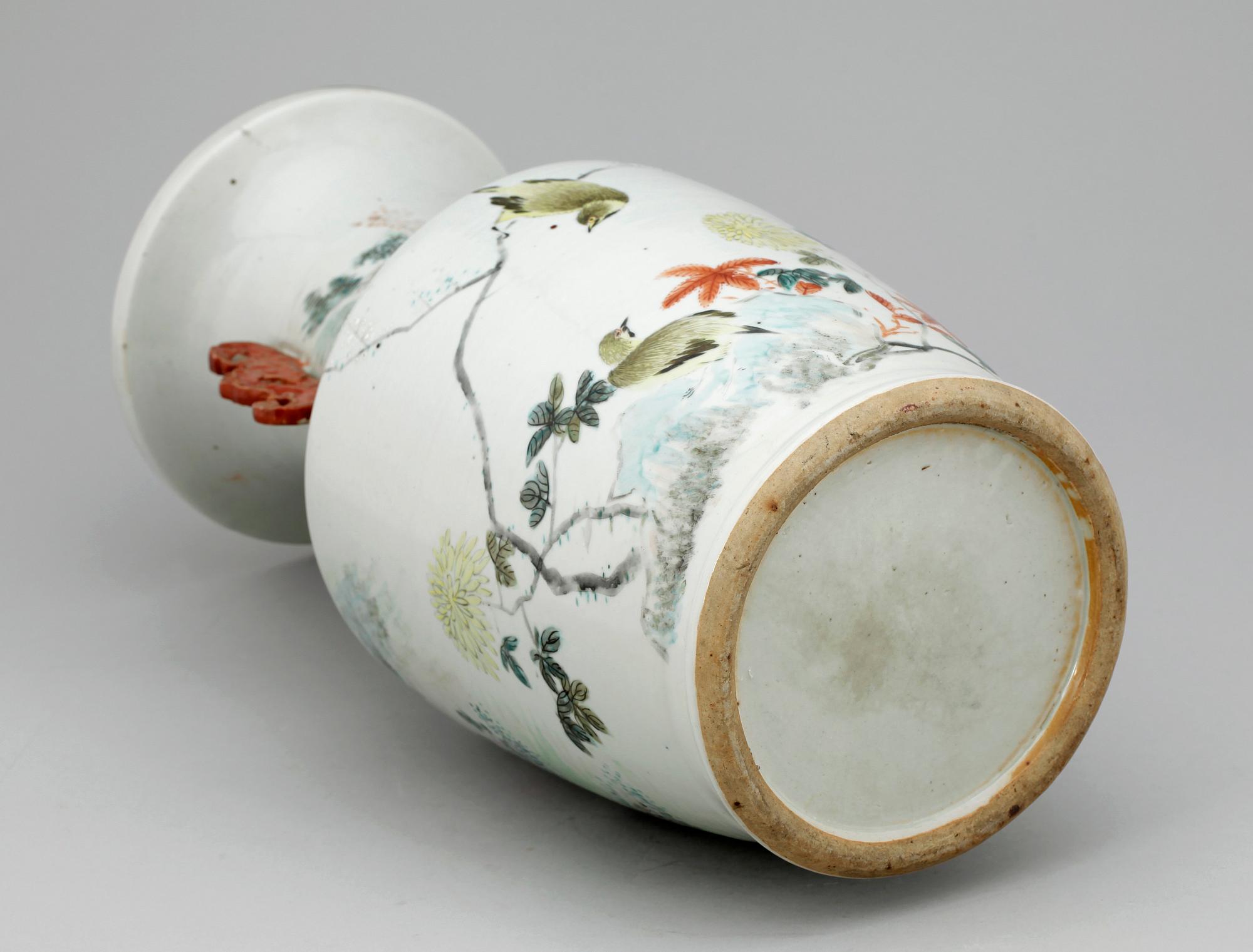 URNA, porslin, Kina 1800-tal.