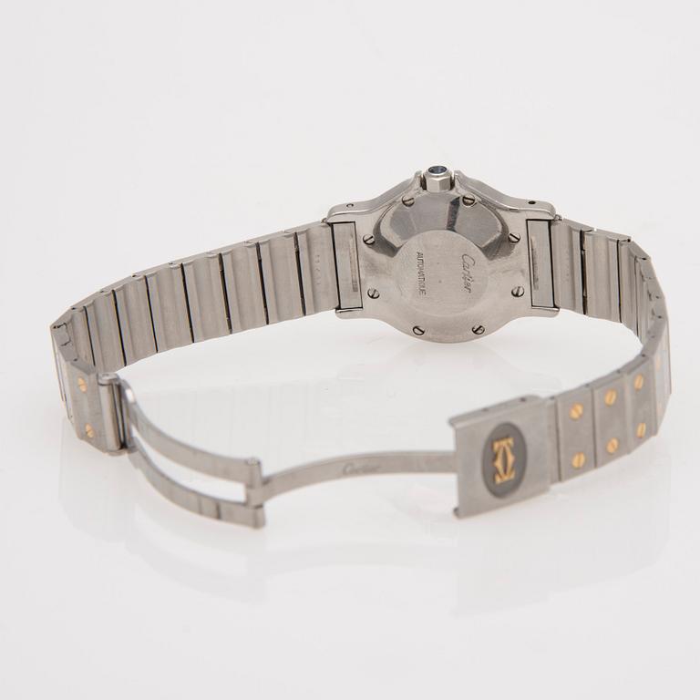 ARMBANDSUR, Cartier Santos Galbee, stål / guld.