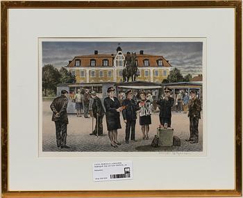 REINHOLD LJUNGGREN, färglitografi. Sign och numr XXXIV/XL.