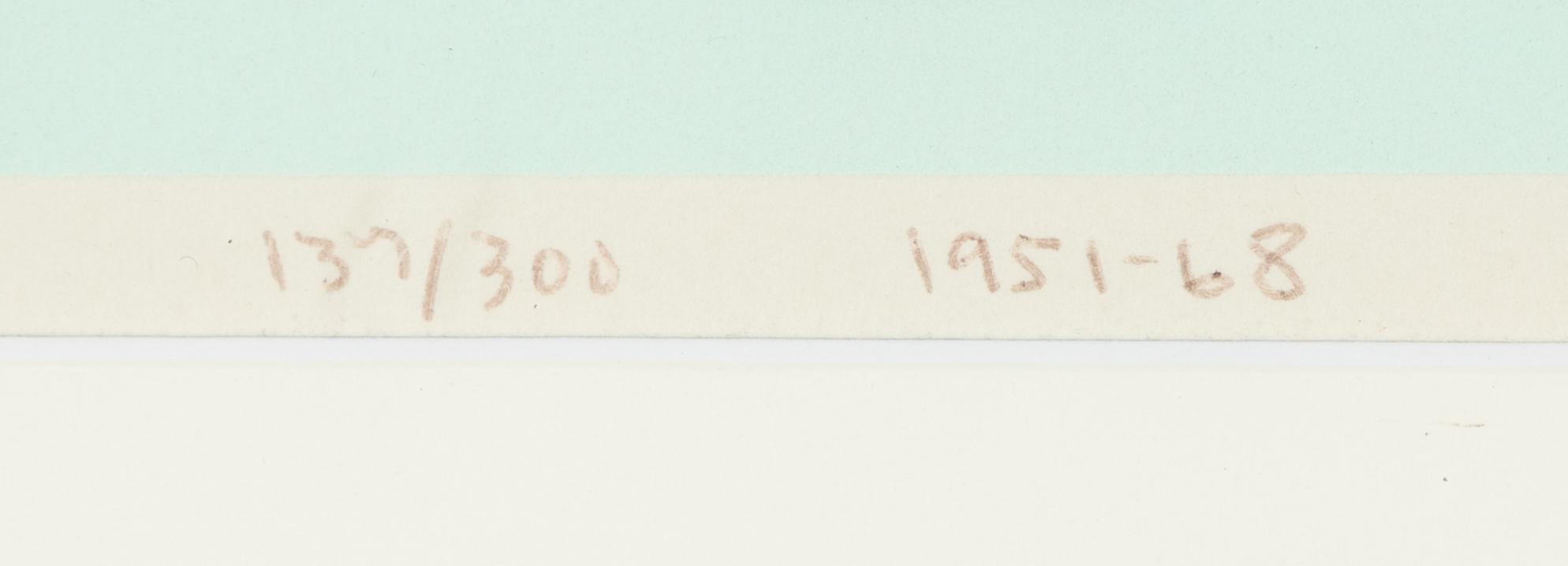 Olle Bærtling, silkscreen in colours, 1951-68, signed 134/300.