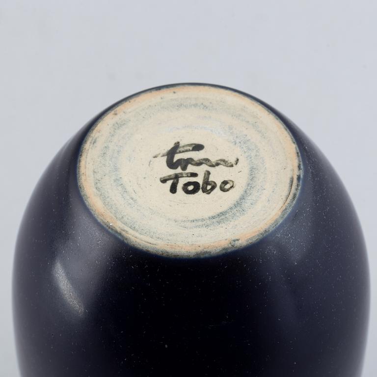 Erich & Ingrid Triller, a stoneware vase from Tobo, signed.