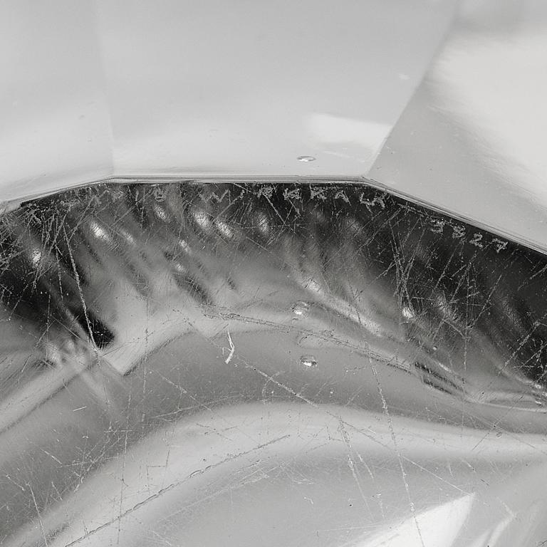 Tapio Wirkkala, a 'Jäävuori' (iceberg) crystal bowl / art object, Iittala, Finland, 1950-60s, model 3827.