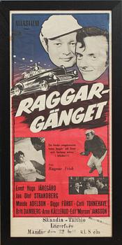 FILMAFFISCHER, 3 st, Nils Poppe m fl, 1900-talets mitt.