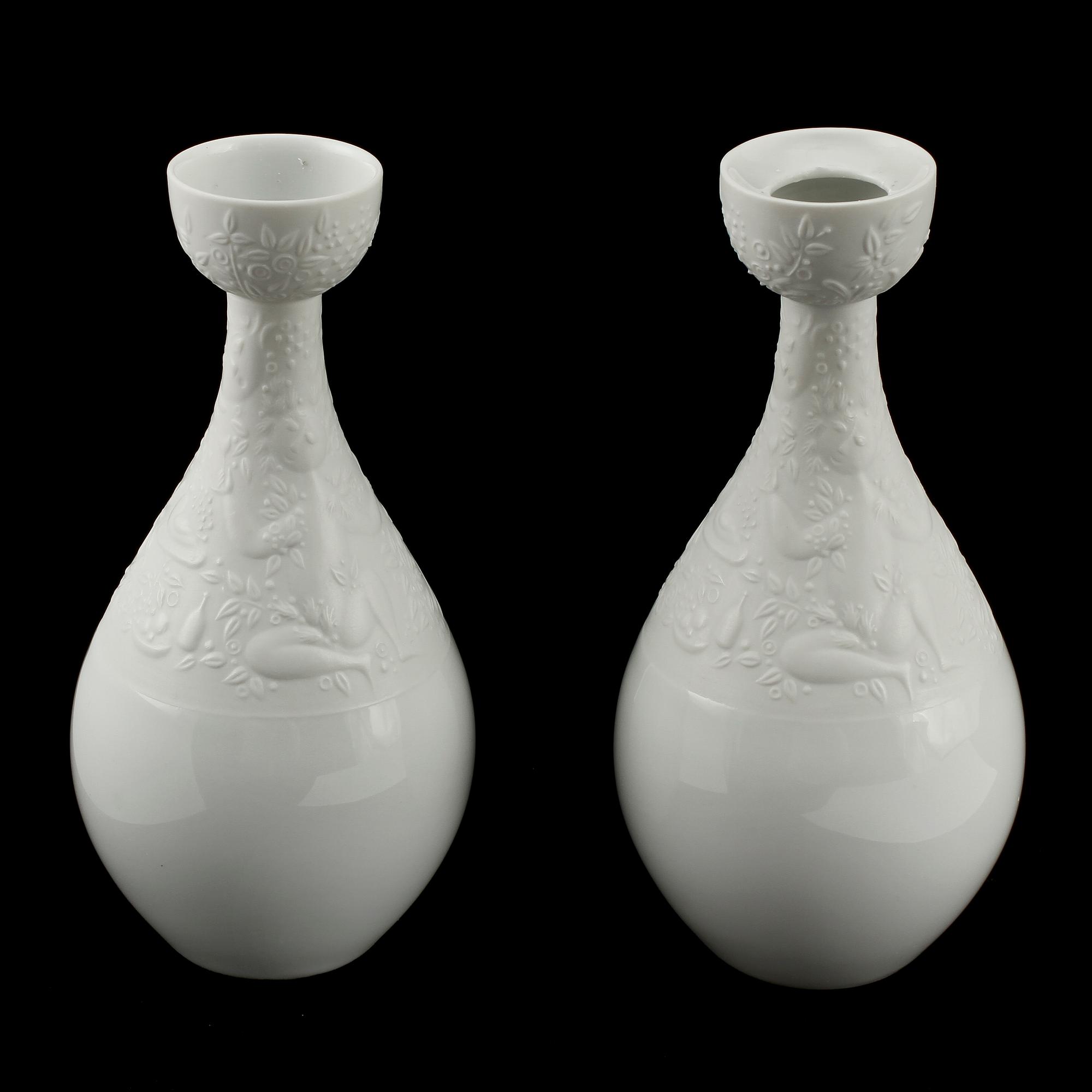 TESERVISDELAR, 12 delar, porslin, "Die Zauberflöte", Björn Wiinblad, Studio Line, Rosenthal, 1900-tal.