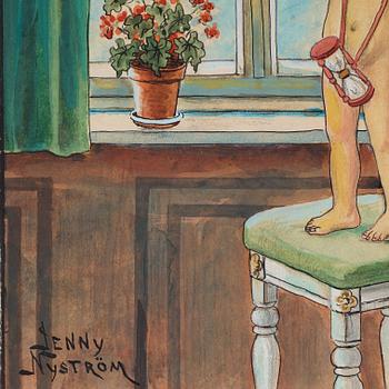 Jenny Nyström, The fanfare.