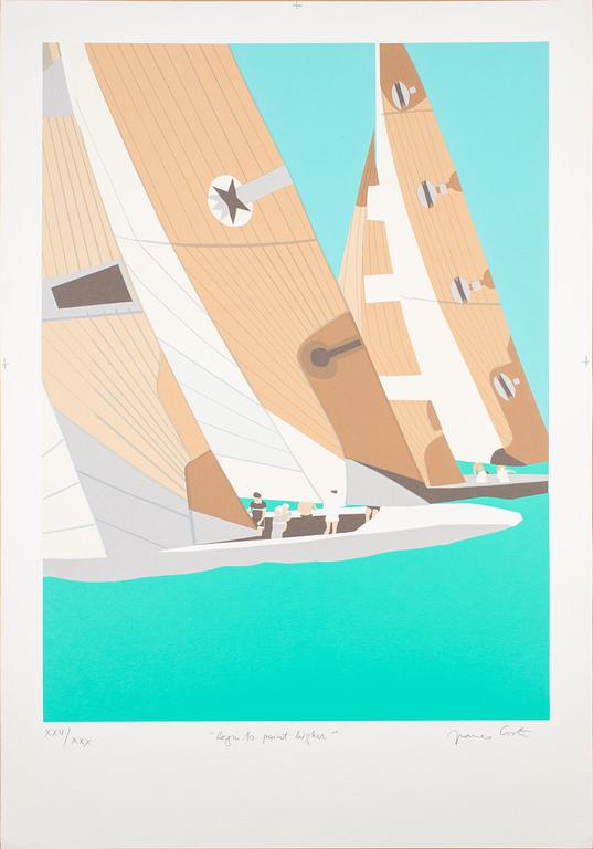 Franco Costa, "Ahead at The first mark", "Waiting for the start", "Begin to point higher" (3).