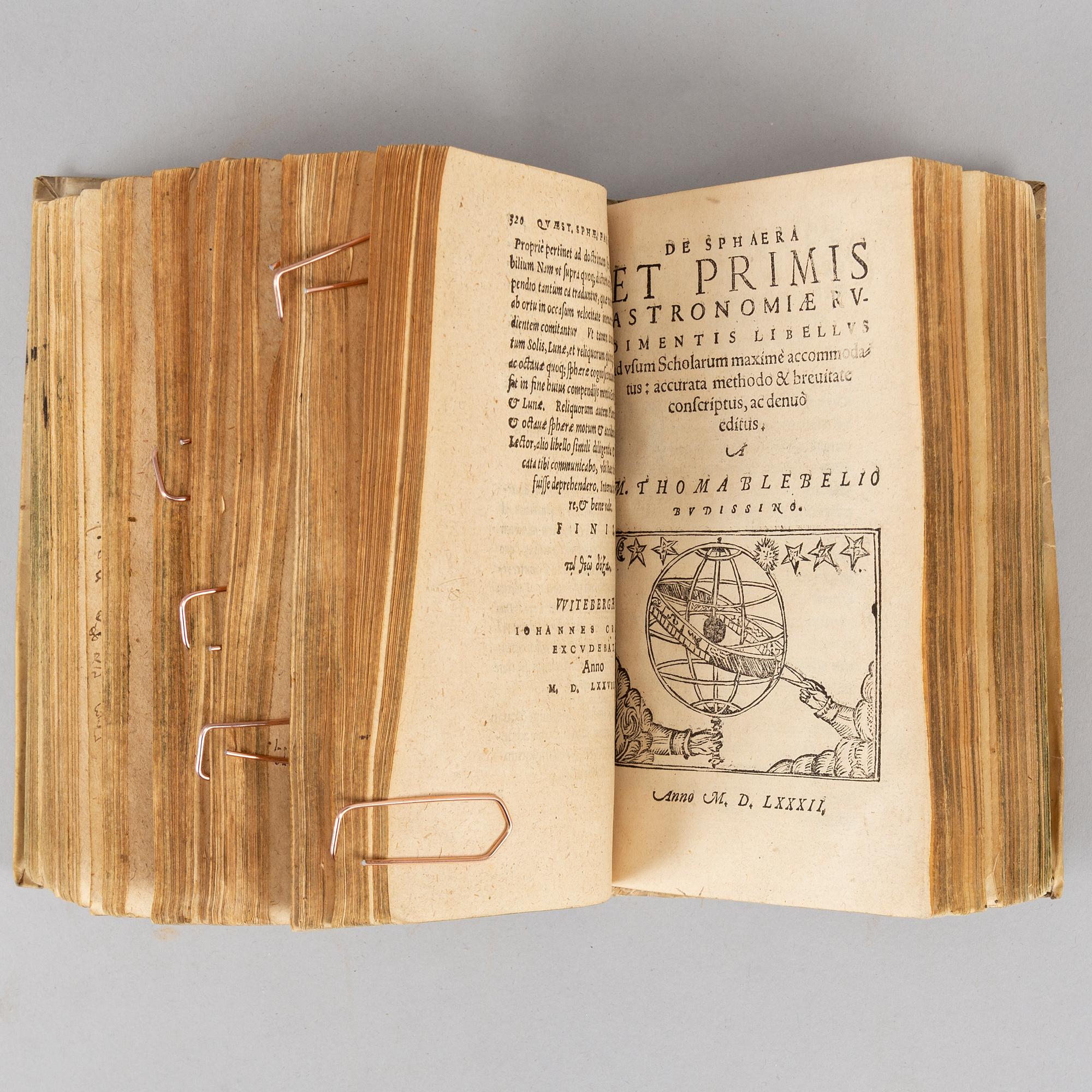 Astronomy, 3 works 1576-82, illustrations with movable parts.