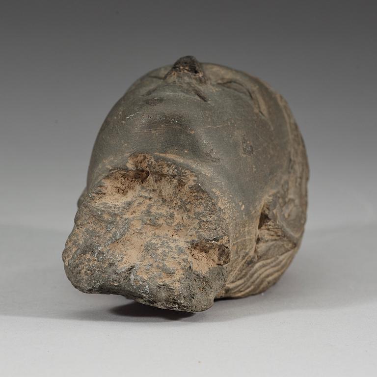 HUVUD, sten. Gandhara, troligen 200/300-tal.