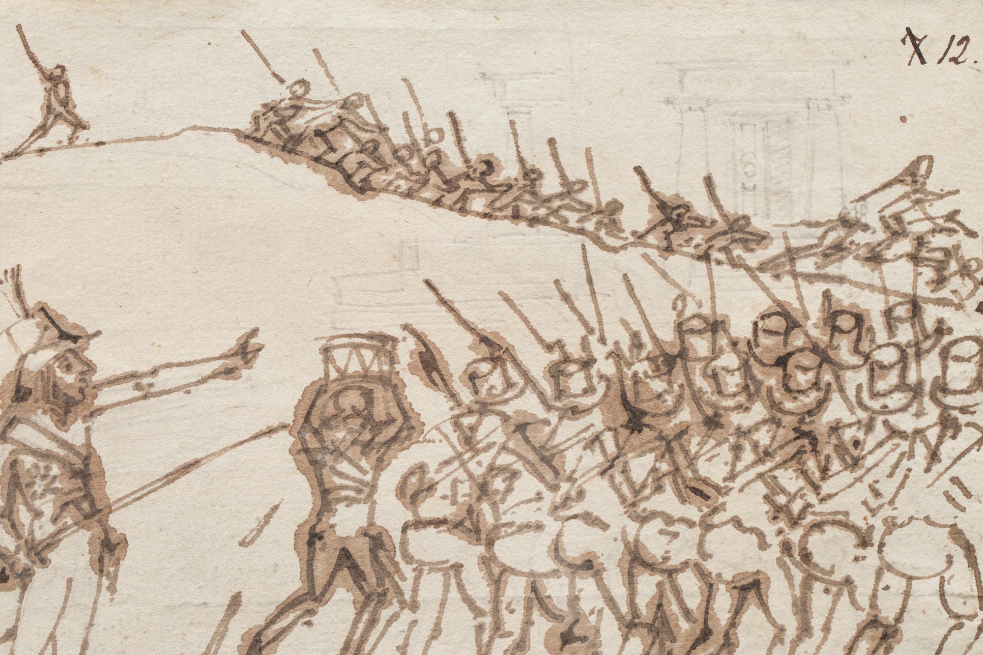 Johan Tobias Sergel Attributed to, King Gustav IV Adolf in battle.