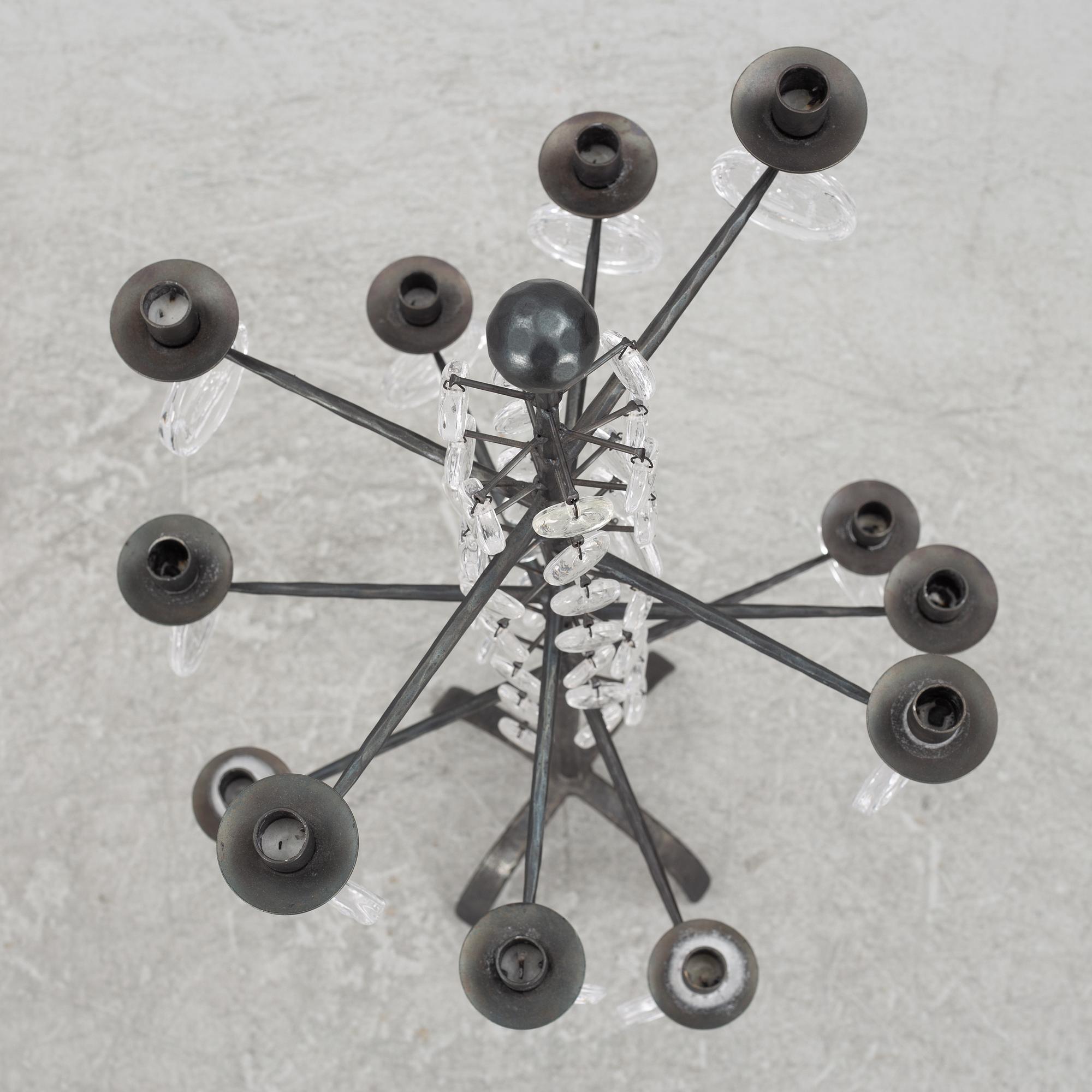 Erik Höglund, golvkandelaber, Boda Smide, 1960-70-tal.