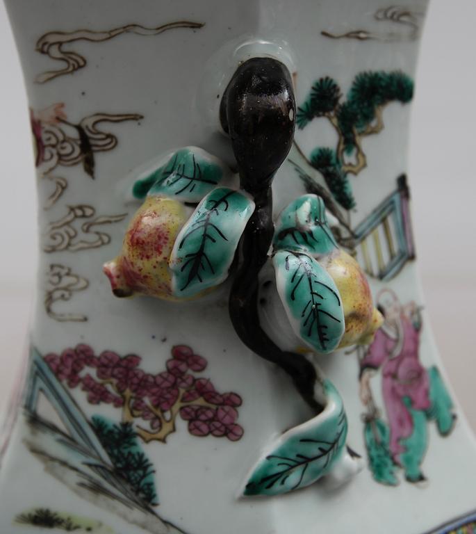 GOLVVAS, porslin, Kina, 1800-tal.