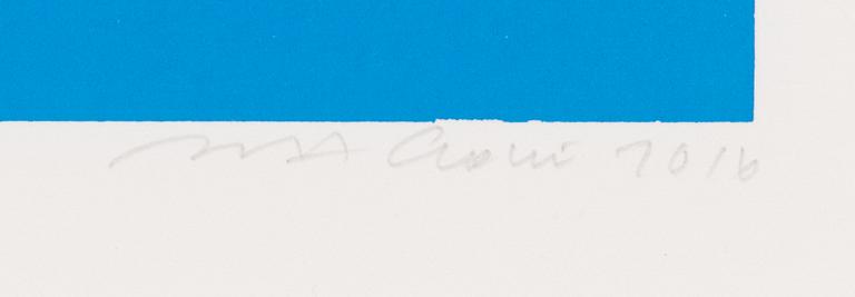 Risto Suomi, silkscreen, signed and dated 2016, numbered 19/75.