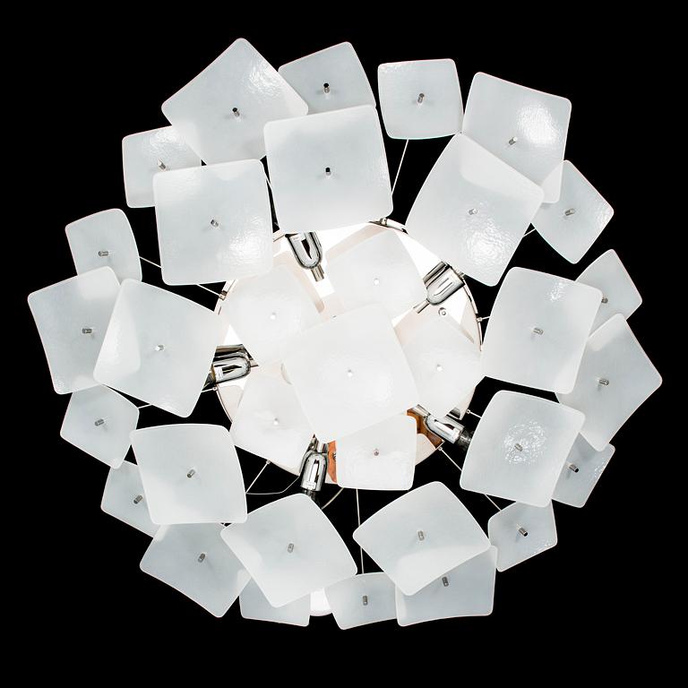 A ceiling lamp by Claudio Marturano manufactured by Flaver Italy 21th century.