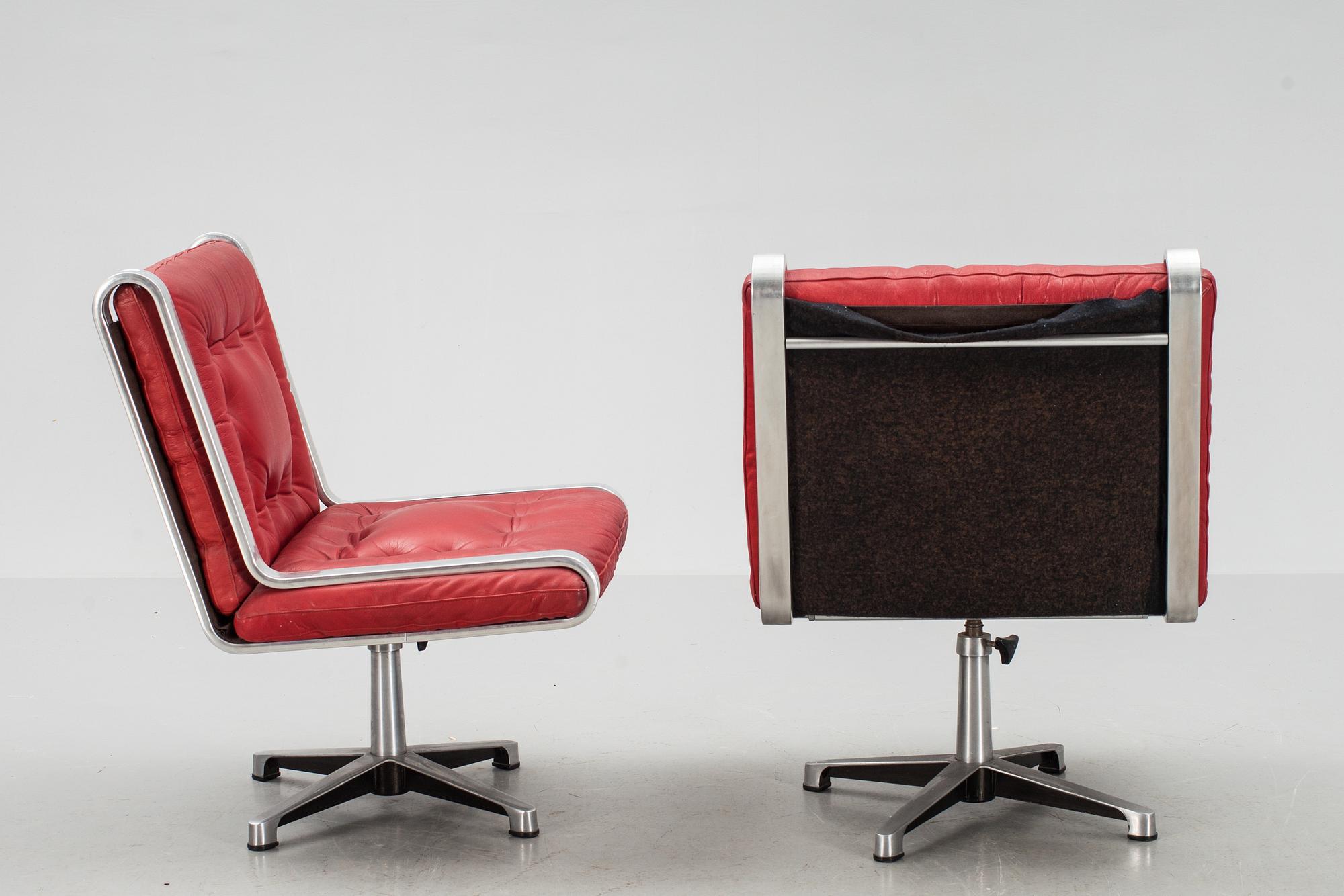 FÅTÖLJER, ett par, Eric Sigfrid Persson.