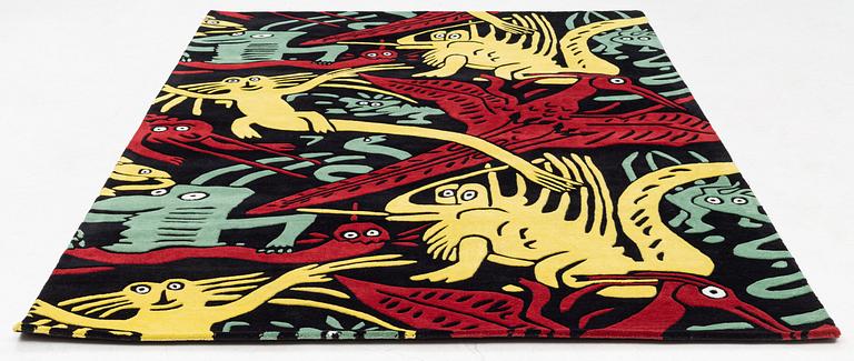 Carl Johan De Geer, a carpet, "Monster Subtil", hand tufted, c 297 x 199 cm, signed and numbered 1/25.