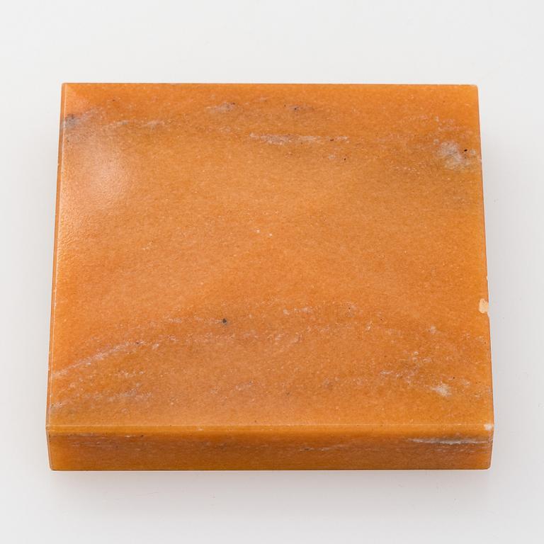 Bertel Gardberg, A lidded silver box with rosewood interior,  for Kultateollisuus, Turku 1968.