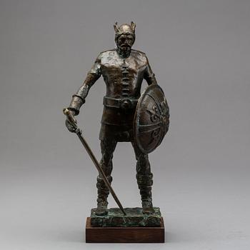 ALICE NORDIN, skulptur, signerad samt märkt Electrolux, patinerad brons 34 cm.