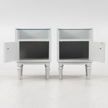 A pair of beside tables, 1920s/30s.