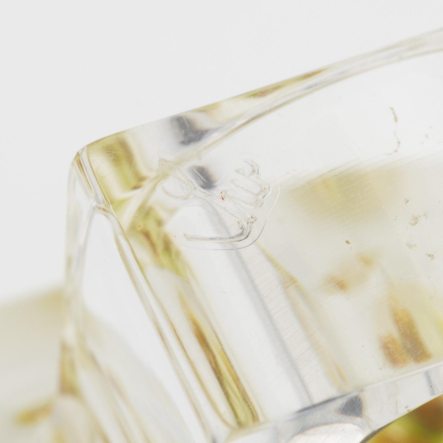 Siv Lagerström, three acrylic rings, 1970s.