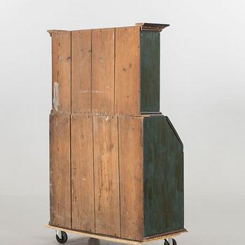 A 19th century cabinet. Dated 1839.