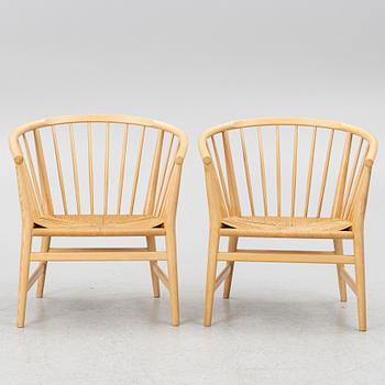 Hans J. Wegner, fåtöljer ett par, PP 112, PP Møbler, Danmark.
