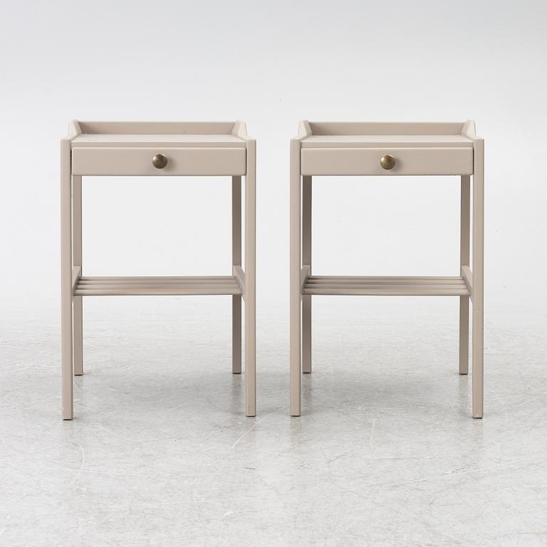 Bertil Fridhagen, Bedside tables, a pair, Bodafors, 1960s.