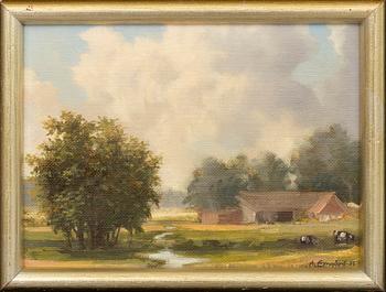 ANDERS EMGÅRD, olja på duk signerad och daterad 85.