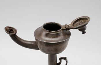 OLJELAMPA, tenn, 1700-tal.