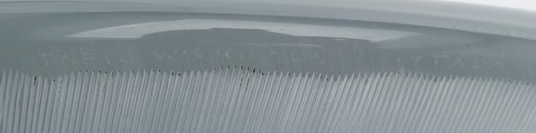 TAPIO WIRKKALA, A DISH. Leaf. Signed Tapio Wirkkala, Iittala.