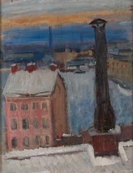 865. Gösta Granström, Utsikt över Gamla Stan.