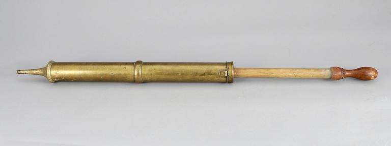 BRANDSPRUTA, mässing, 1800/1900-tal.