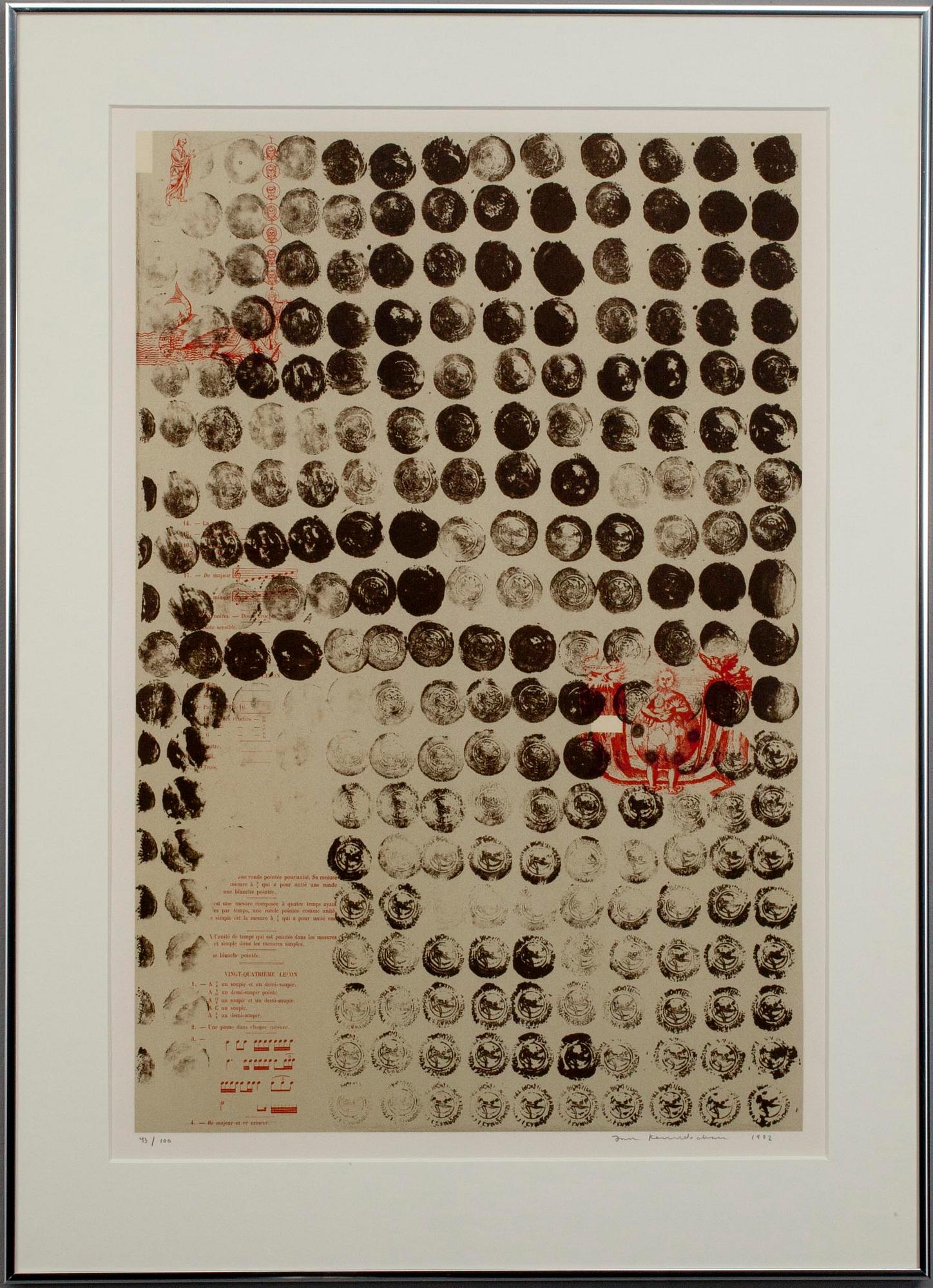 JAN KENNETH WECKMAN, färglitografi, signerad och daterad 1981, numrerad 43/100.