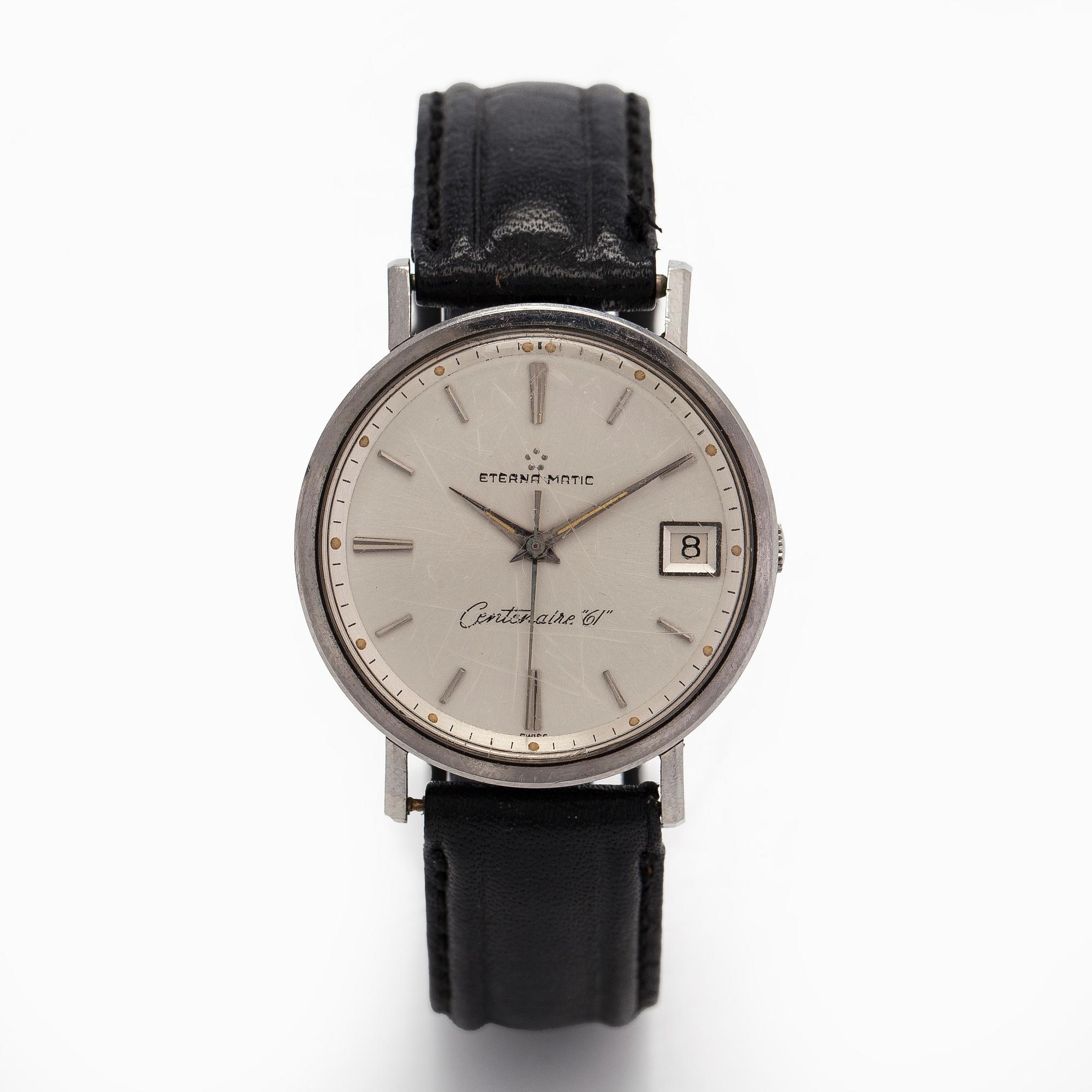Eterna-Matic, Centenaire 61, wristwatch, 34.5 mm.