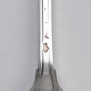 De von Fersenska besticken, silver, tre stycken, Frankrike 1700-tal.