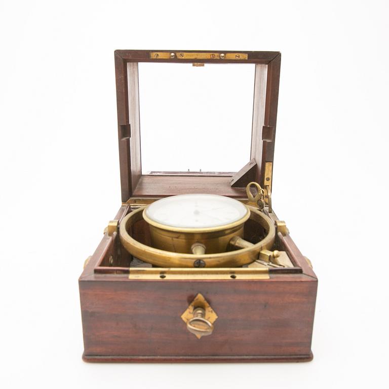Marine chronometer, Gannery No. 59, second half of the 19th century.